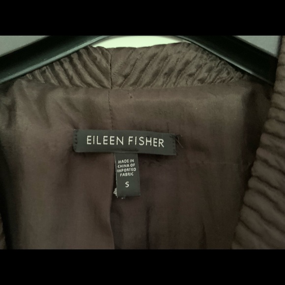 Eileen Fisher silk blended A-line blazer - Picture 4 of 11
